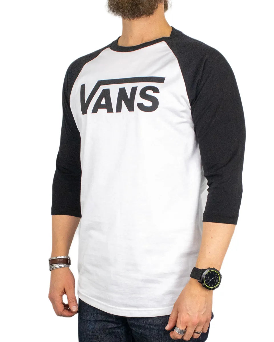 Vans - Långärmad T-Shirt - Raglan - Svart/Vit