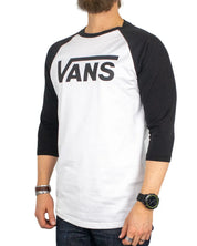 Vans - Långärmad T-Shirt - Raglan - Svart/Vit