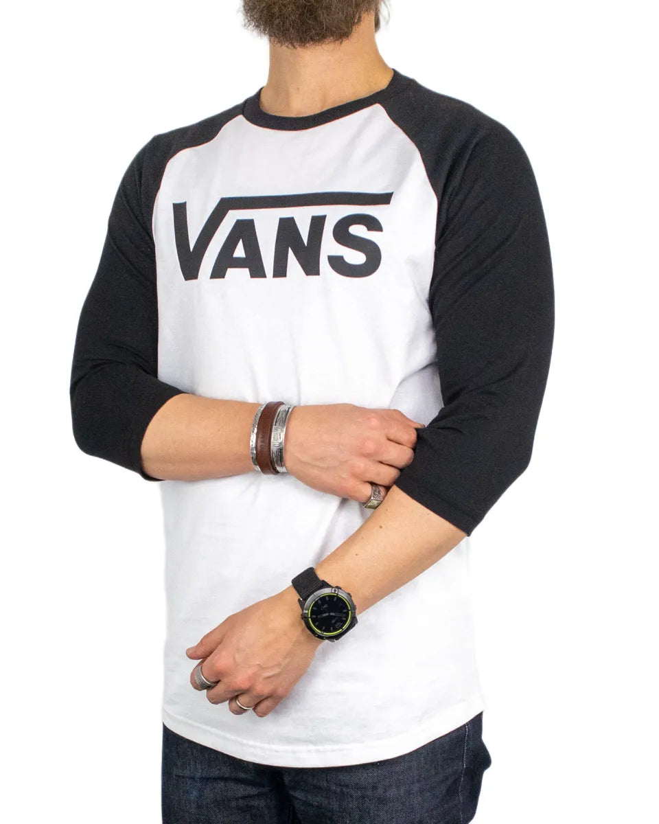 Vans - Långärmad T-Shirt - Raglan - Svart/Vit