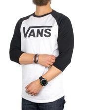 Vans - Långärmad T-Shirt - Raglan - Svart/Vit