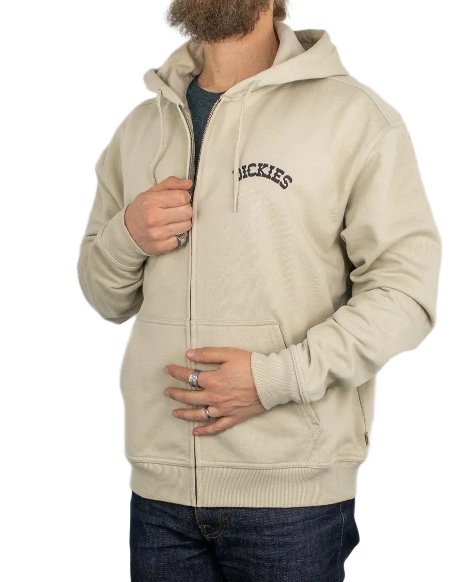 Dickies - Hoodie med Dragkedja - Bettsville - Beige