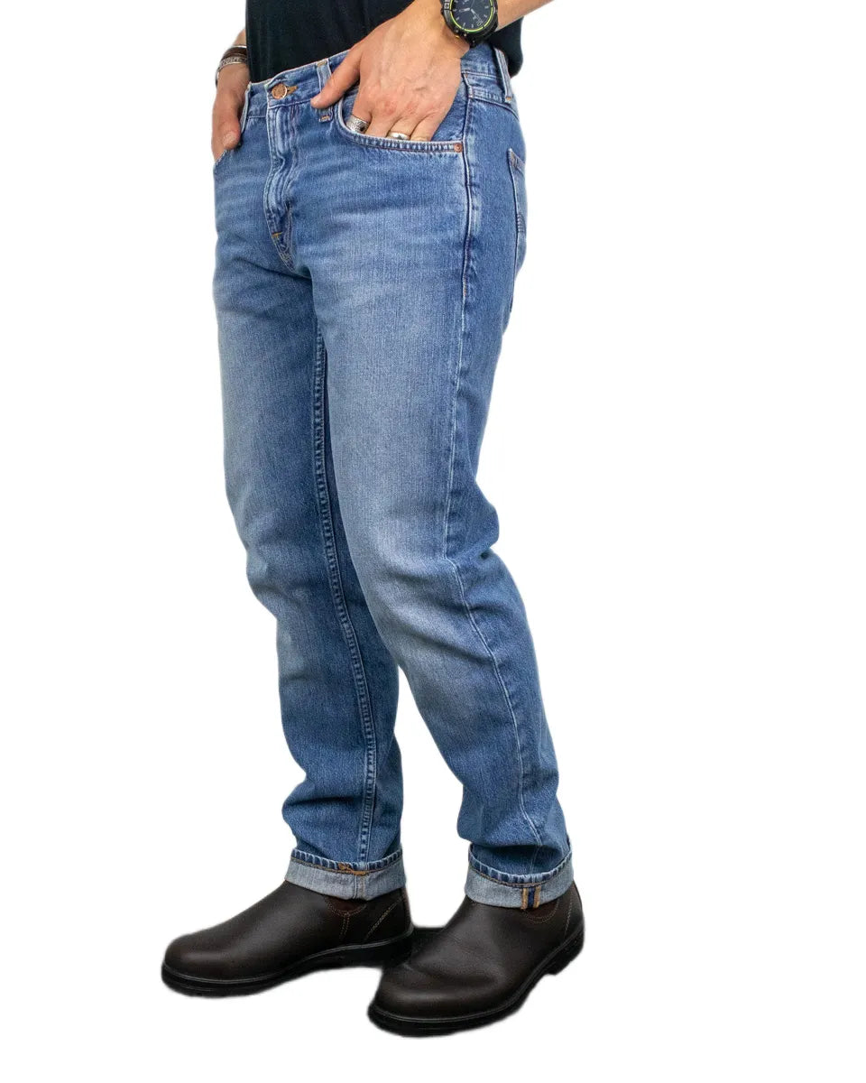 Nudie - Jeans - Gritty Jacksson - Cool Blue - Blå