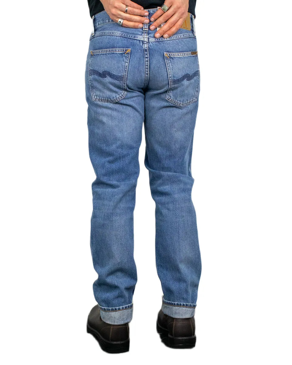 Nudie - Jeans - Gritty Jacksson - Cool Blue - Blå