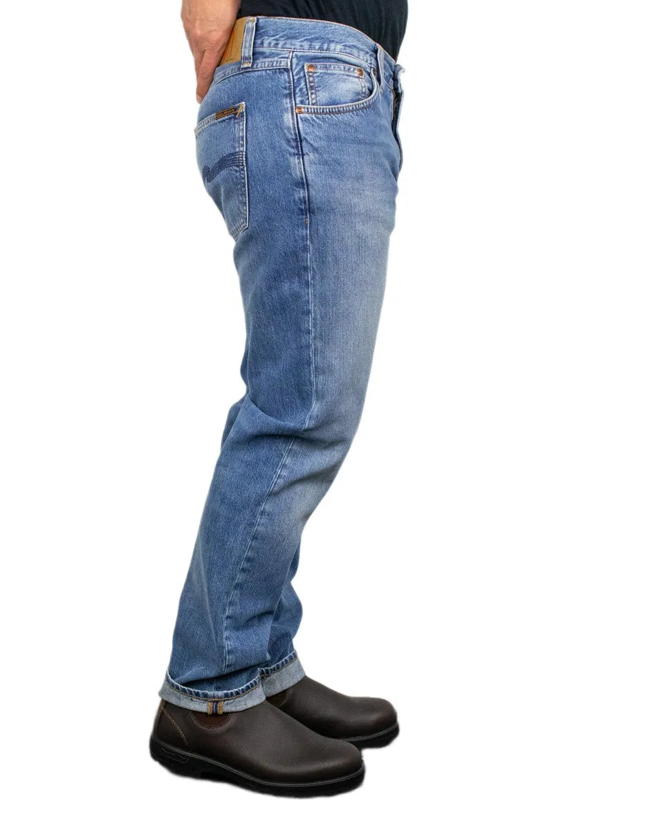 Nudie - Jeans - Gritty Jacksson - Cool Blue - Blå