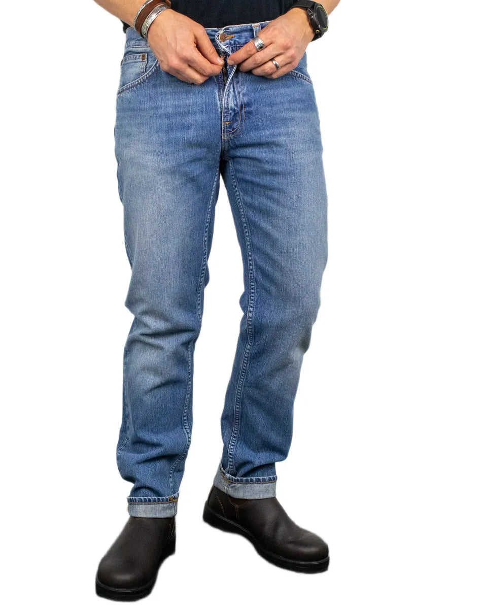 Nudie - Jeans - Gritty Jacksson - Cool Blue - Blå