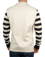 Iron & Resin - Långärmad T-Shirt - Motor Henley - Natural