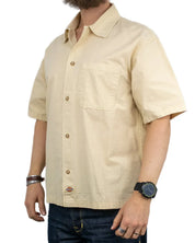 Dickies - Kortärmad Skjorta med Ryggtryck - Vernal - Beige