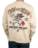 Iron & Resin - Långärmad T-Shirt - Live Fast - Natural
