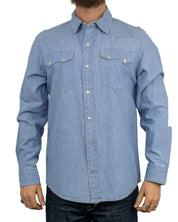 Iron & Resin - Chambray Skjorta - Glider - Blå