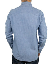 Iron & Resin - Chambray Skjorta - Glider - Blå