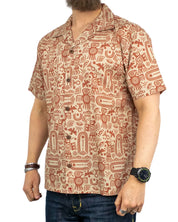 Iron & Resin - Kortärmad Skjorta - Aztec - Beige