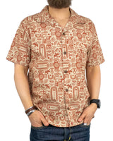 Iron & Resin - Kortärmad Skjorta - Aztec - Beige