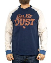 Iron & Resin - Långärmad T-Shirt - Raglan - Eat My Dust - Blå