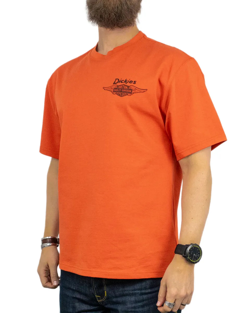 Dickies X Harley Davidson - T-Shirt - Orange