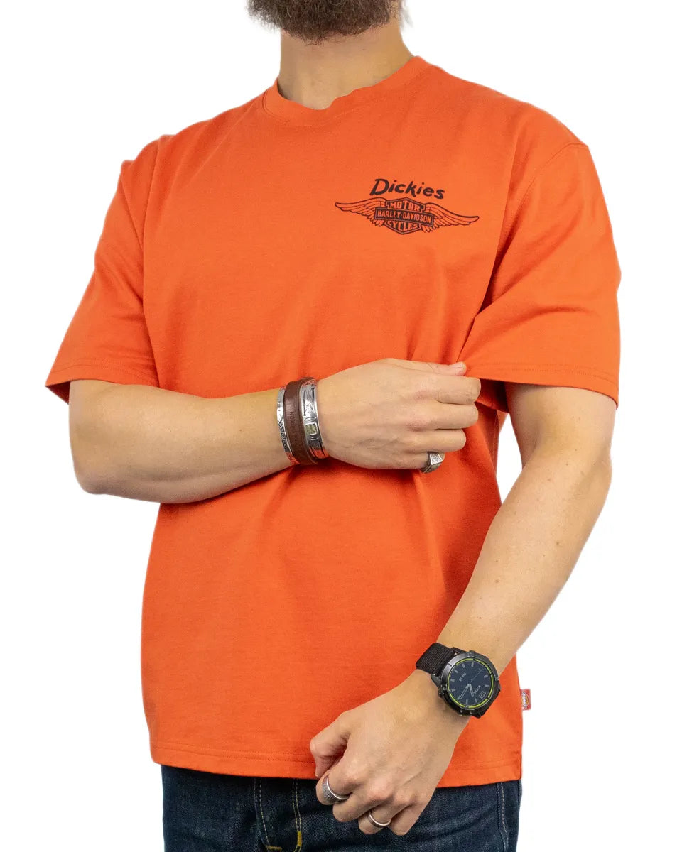Dickies X Harley Davidson - T-Shirt - Orange