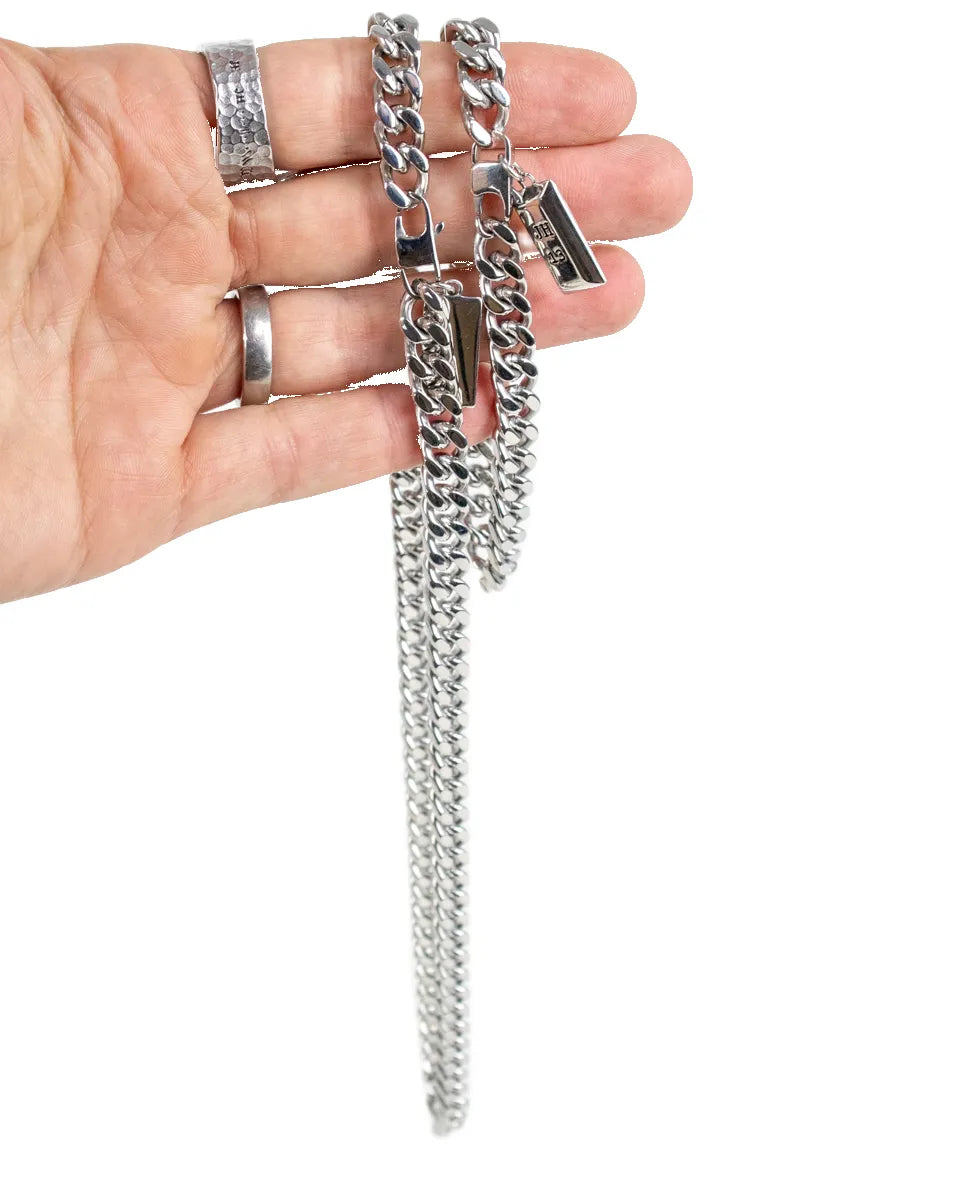 Jernhest - Mora Halsband - Pansarlänk - Silver