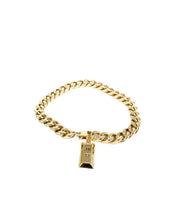 Jernhest - Malte Armband - Pansarlänk - Guld