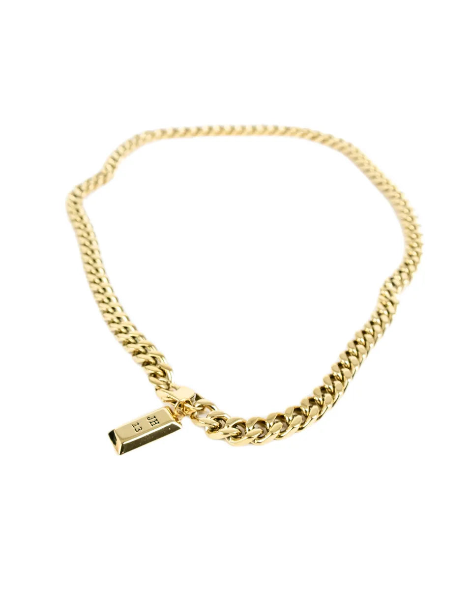 Jernhest - Mora Halsband - Pansarlänk - Guld