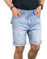 Wrangler - Jeansshorts - Avklippta Cowboy Dawn - Blå