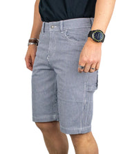 Dickies - Shorts Randiga - Hickory 11" Carpenter - Blå/Vit