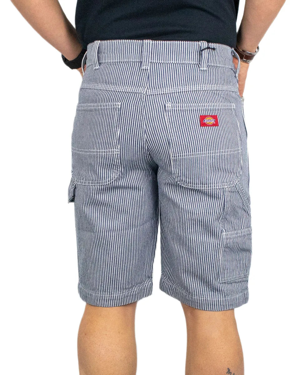 Dickies - Shorts Randiga - Hickory 11" Carpenter - Blå/Vit