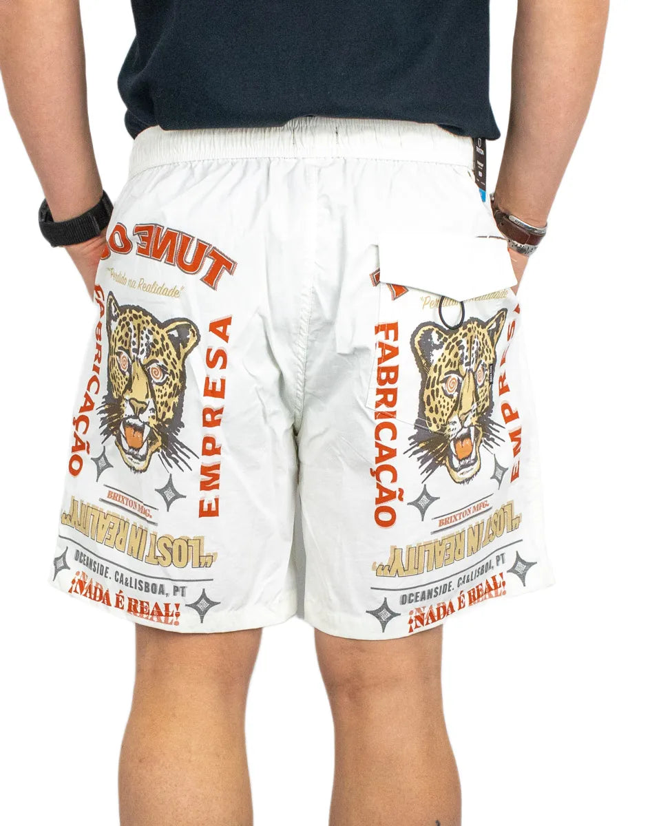 Brixton - Shorts - Everyday Hyrbid 7" - Panter - Vit