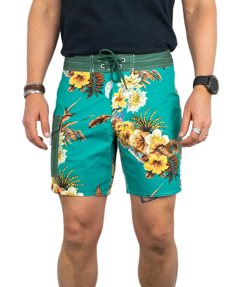 Brixton - Shorts - Classic Trunk 17" - Grön