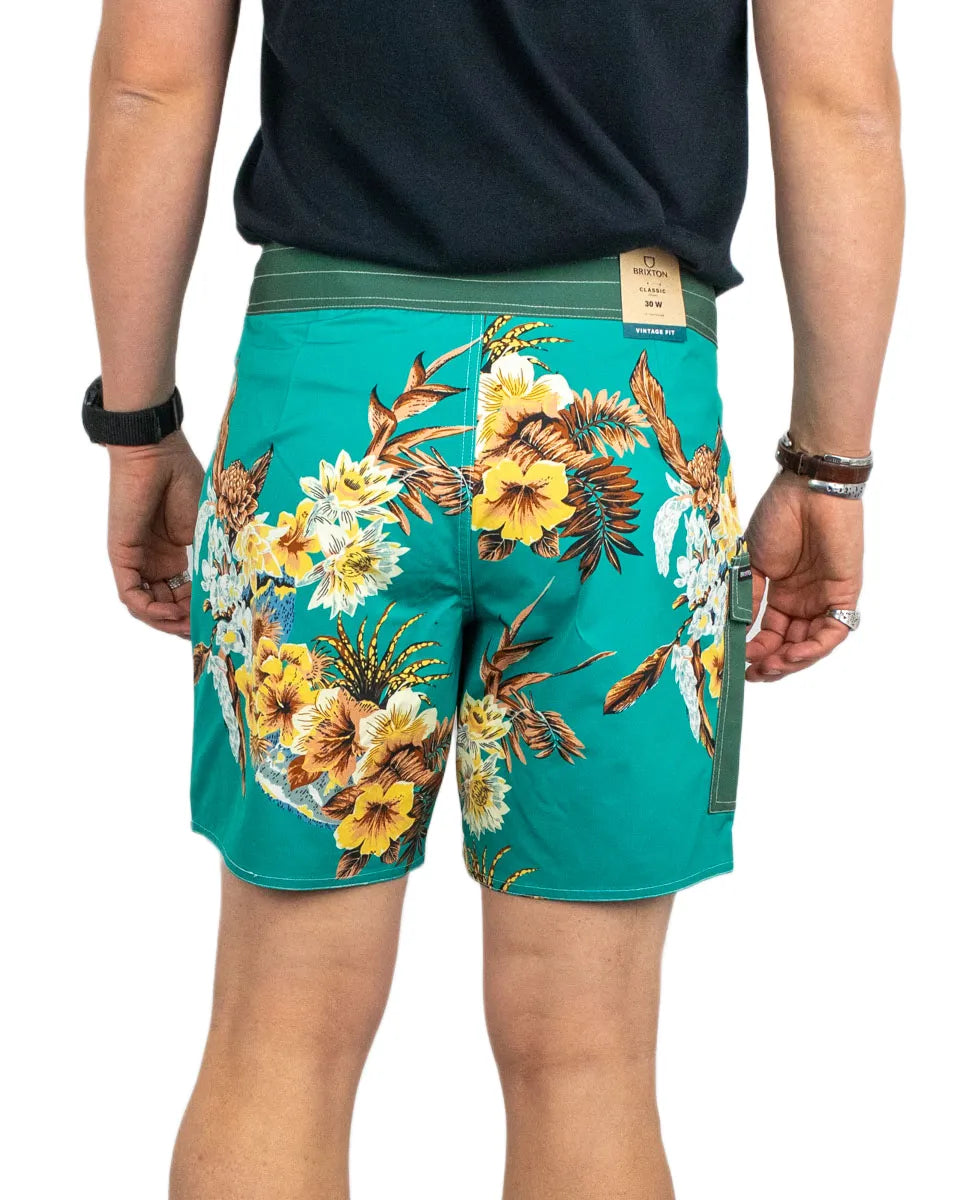 Brixton - Shorts - Classic Trunk 17" - Grön