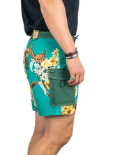 Brixton - Shorts - Classic Trunk 17" - Grön
