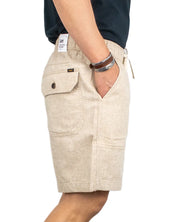 Lee - Utility Linneshorts - Beige