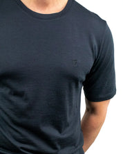 Fjällräven - T-Shirt i Ull - Abisko Wool - Svart