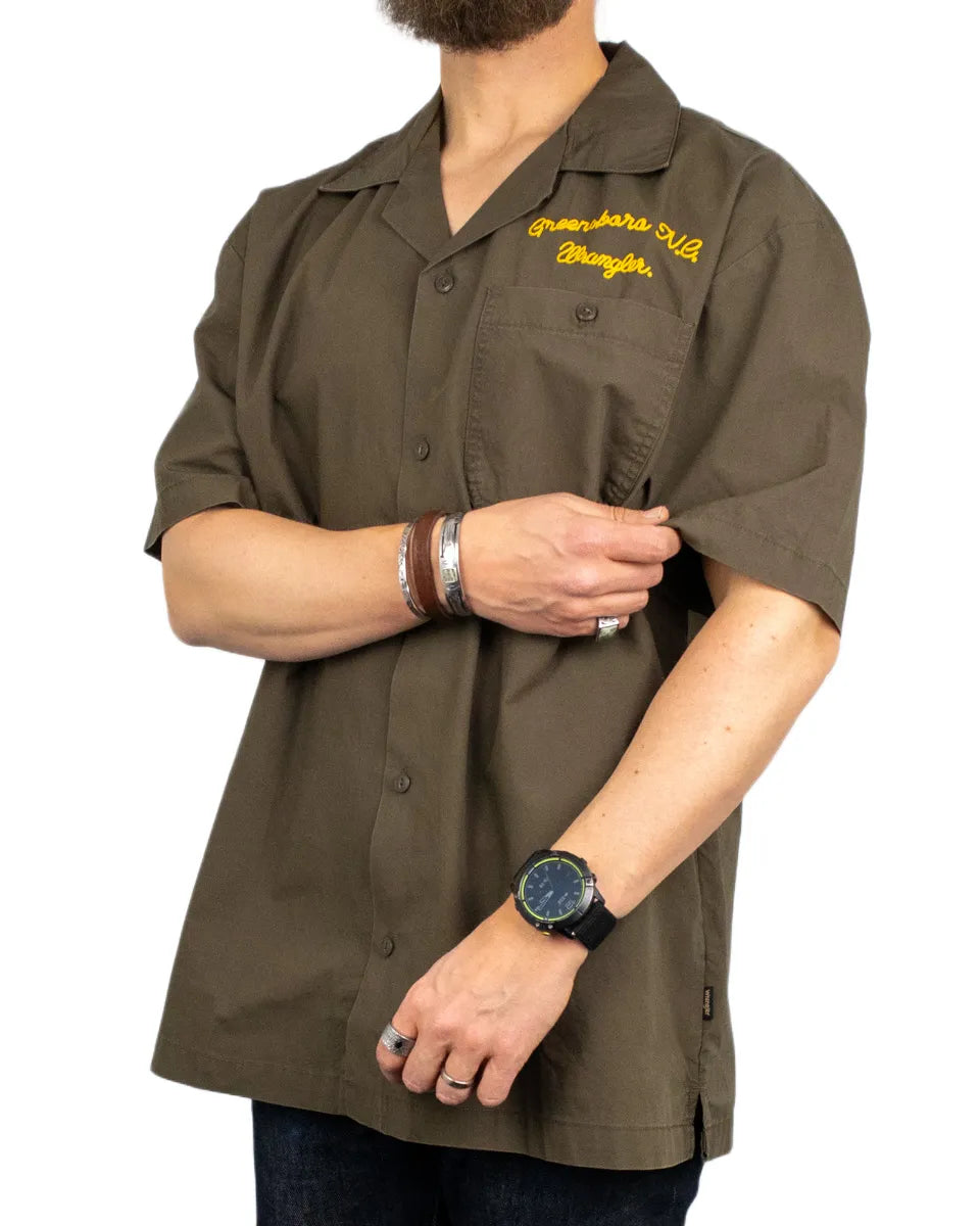 Wrangler - Kortärmad Skjorta Oversize - Casey Jones Utility - Brun