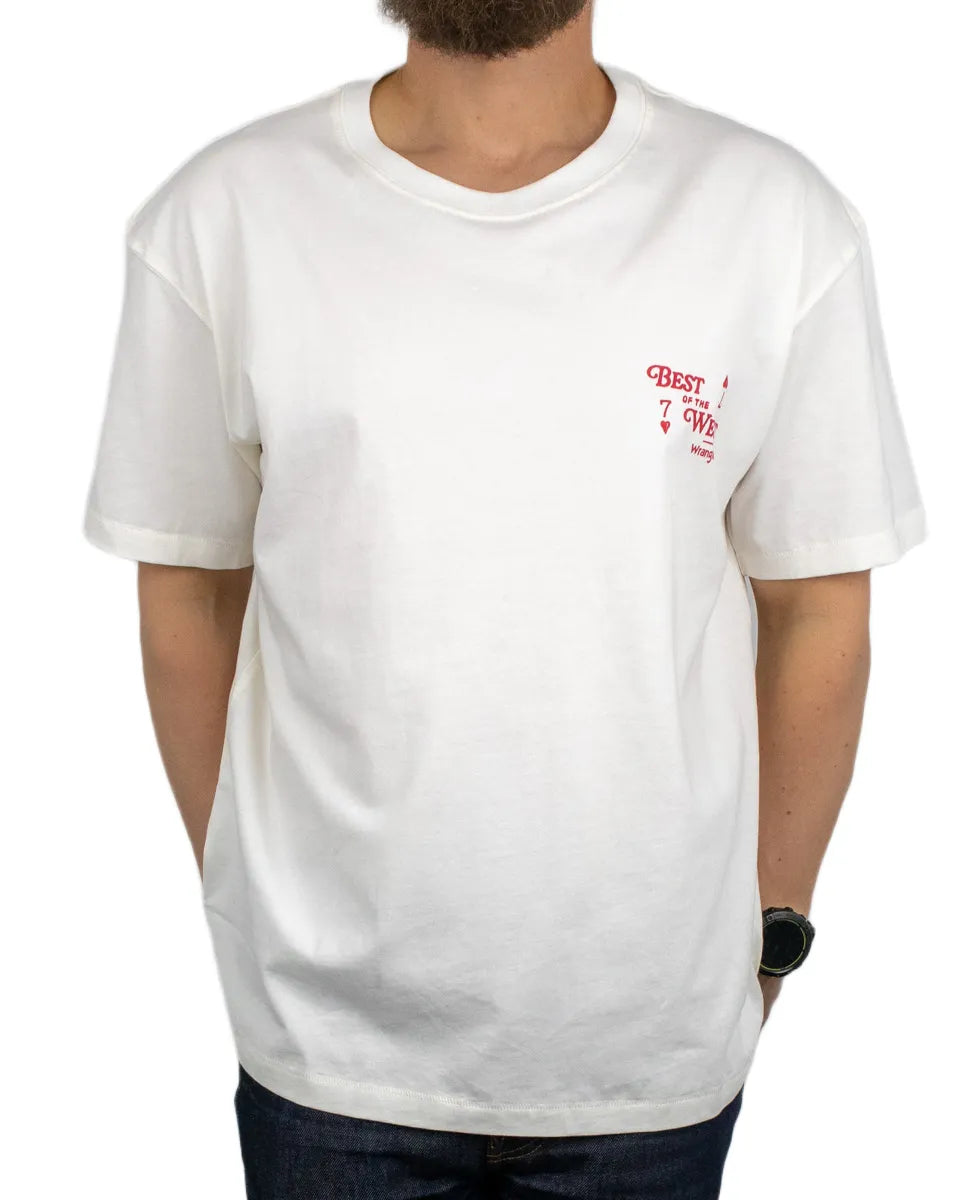Wrangler - T-Shirt - Best Of the West - Vit