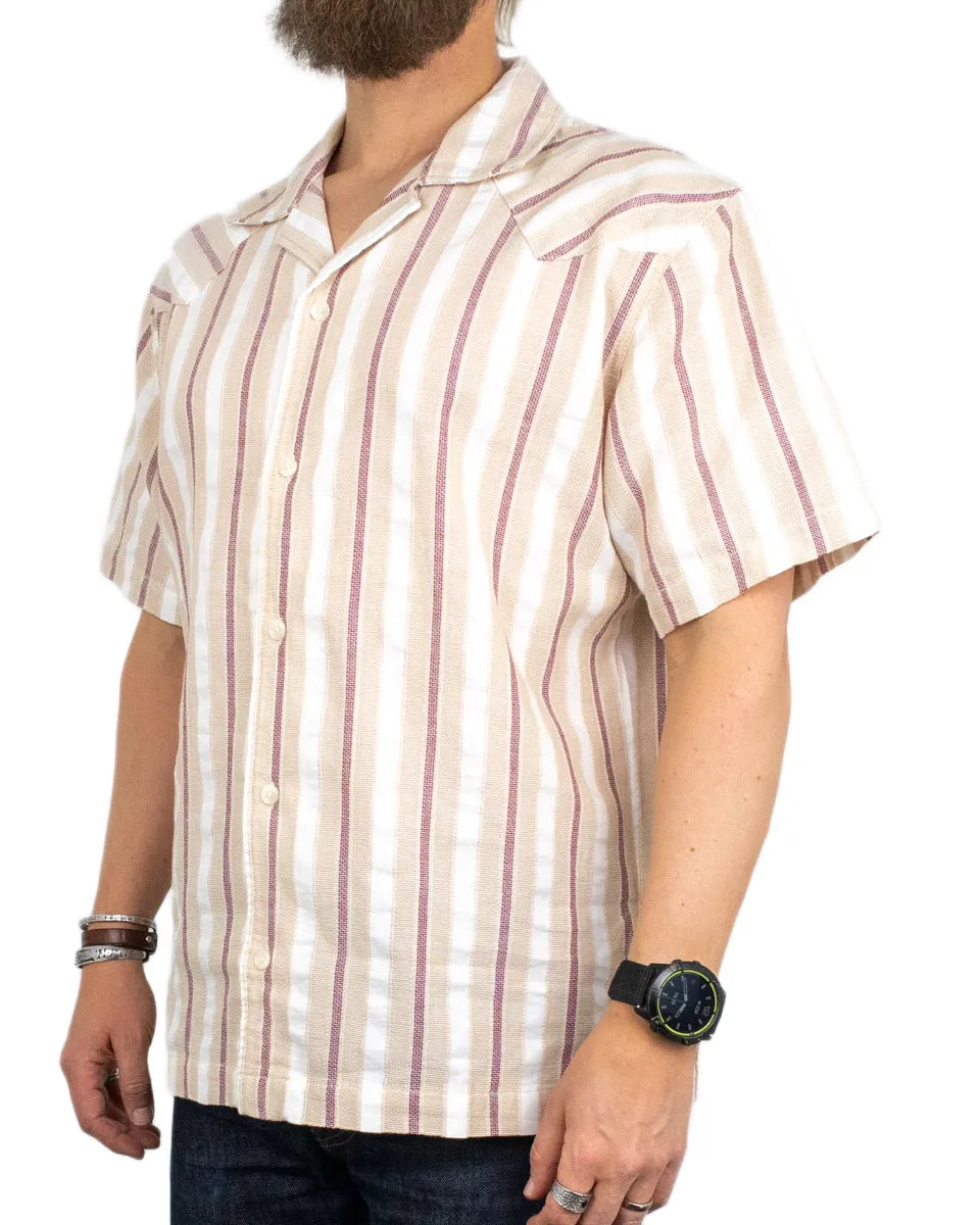 Wrangler - Kortärmad Skjorta Relaxed - Resort - Beige