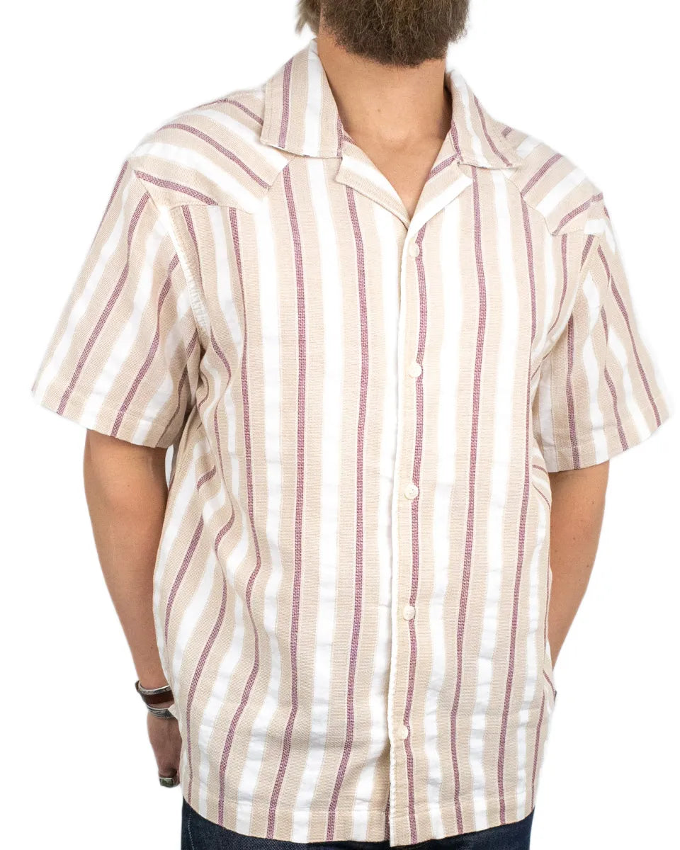 Wrangler - Kortärmad Skjorta Relaxed - Resort - Beige