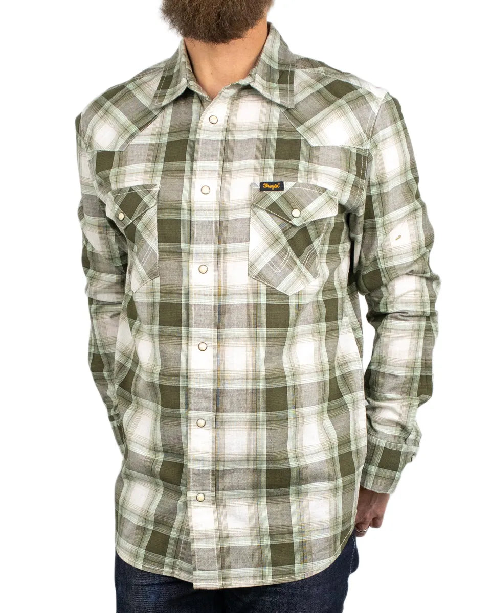 Wrangler - Flanellskjorta - Western Shirt - Grön