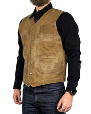 Pike Brothers - Vaxad Väst - 1937 Roamer Vest - Brun