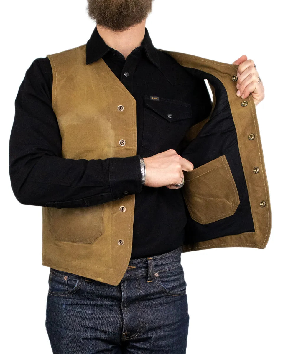 Pike Brothers - Vaxad Väst - 1937 Roamer Vest - Brun