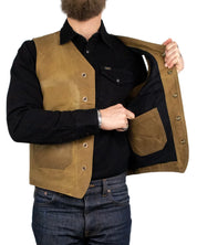 Pike Brothers - Vaxad Väst - 1937 Roamer Vest - Brun