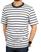Wrangler - T-Shirt - Striped Tee - Vit