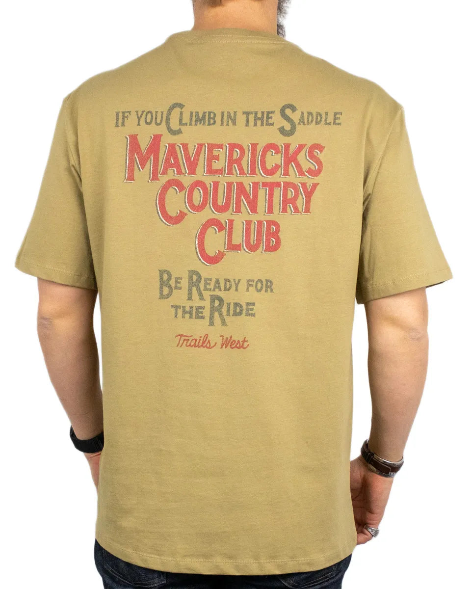 Wrangler - T-Shirt - Mavericks Country Club - Brun