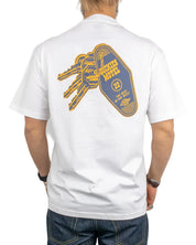 Dickies - T-Shirt - Plain City - Nycklar - Vit