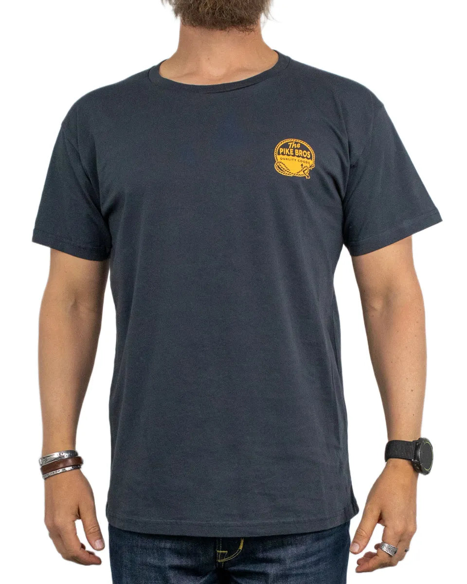 Pike Brothers - T-Shirt - Seabees - Marinblå