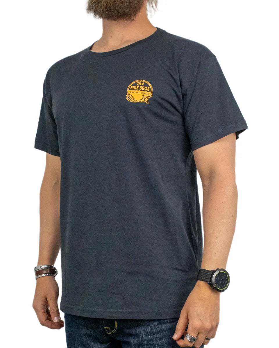 Pike Brothers - T-Shirt - Seabees - Marinblå
