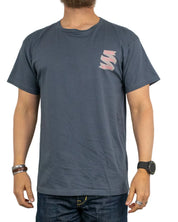Pike Brothers - T-Shirt - Zero Fucks Given - Blå