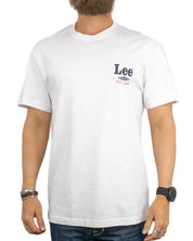 Lee - T-Shirt - Regular Stamp - Vit