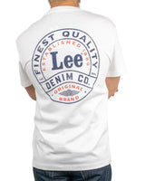 Lee - T-Shirt - Regular Stamp - Vit