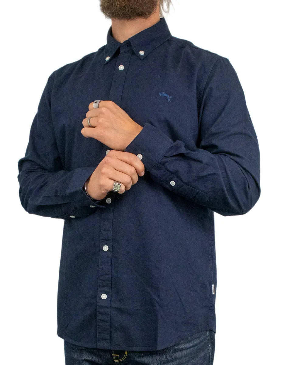 Wrangler - Oxford Skjorta - Navy