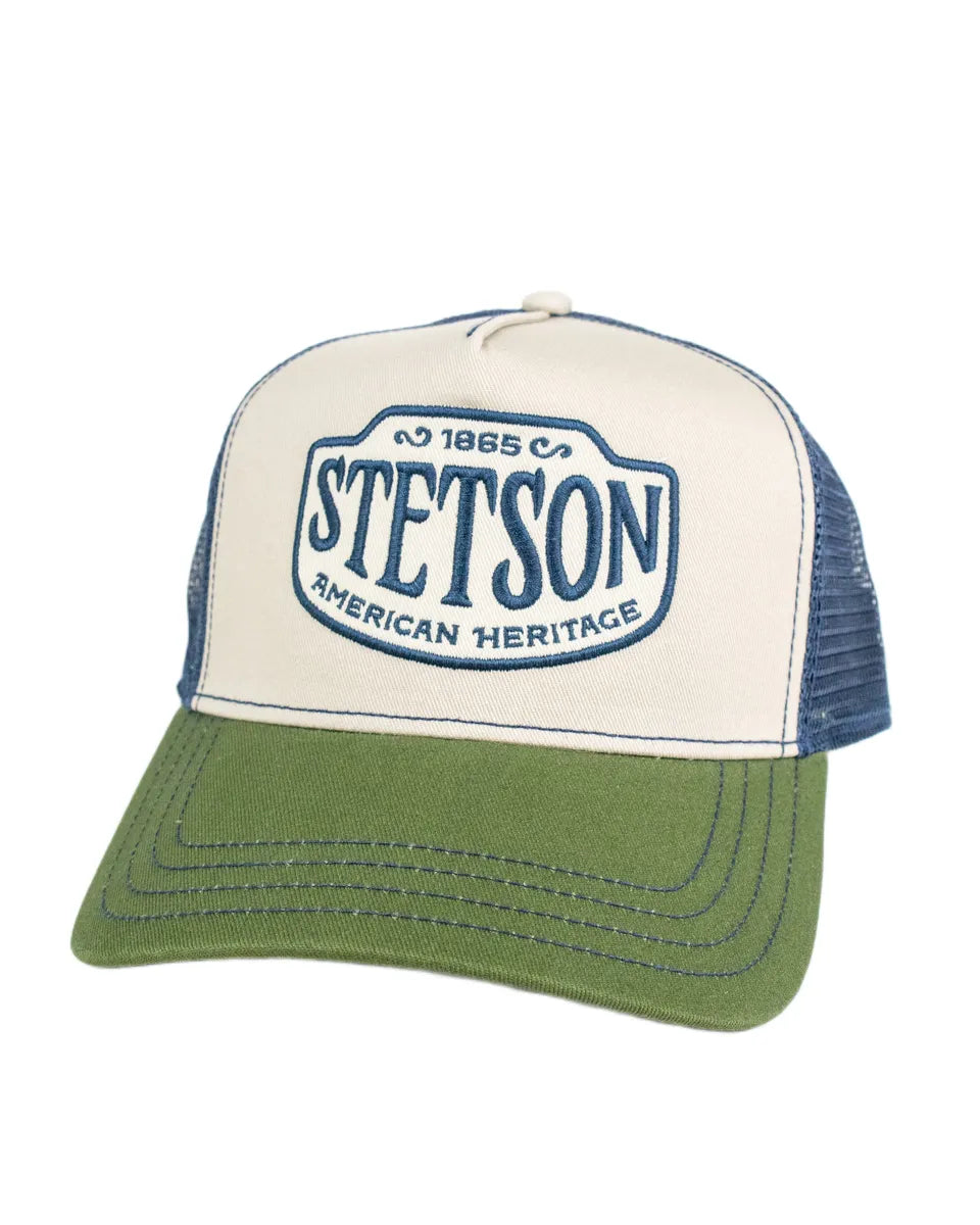 Stetson - Truckerkeps - Western Patch - Beige
