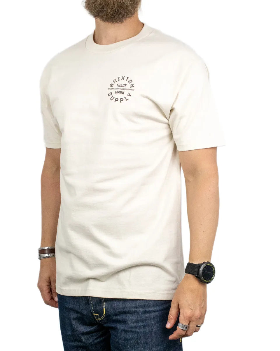Brixton - T-Shirt - Oath V - Krämvit